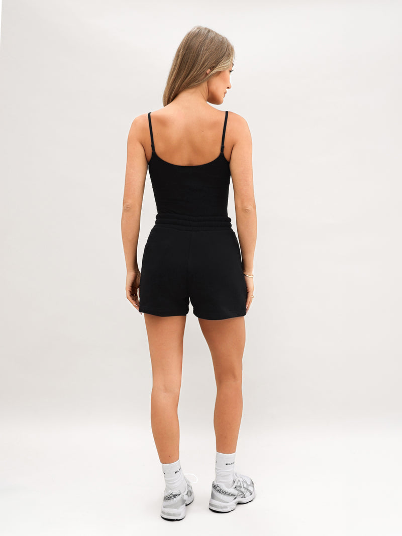 Blakely Basic Built-In-Bra Bodysuit - Black