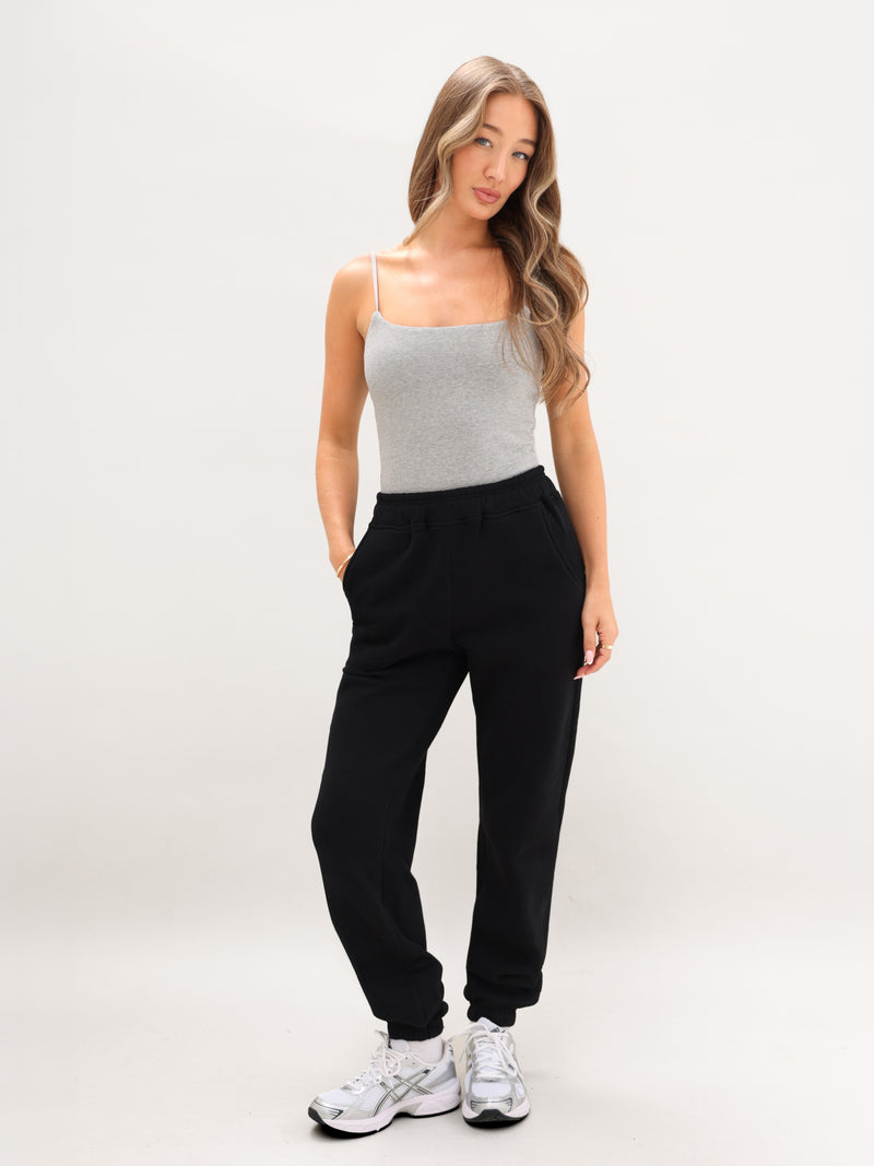 Blakely Basic Built-In-Bra Bodysuit - Marl Grey