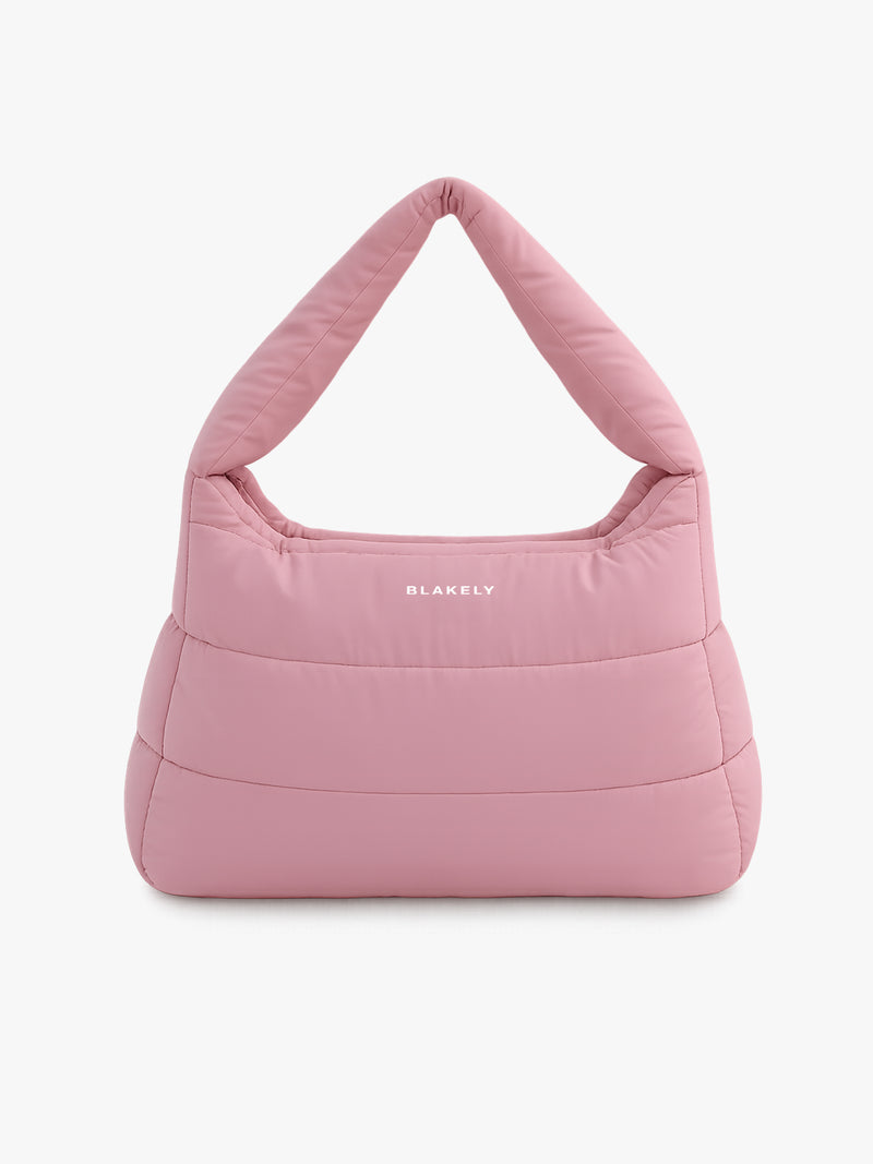 Quilted Puffer Bag - Dusty Pink
