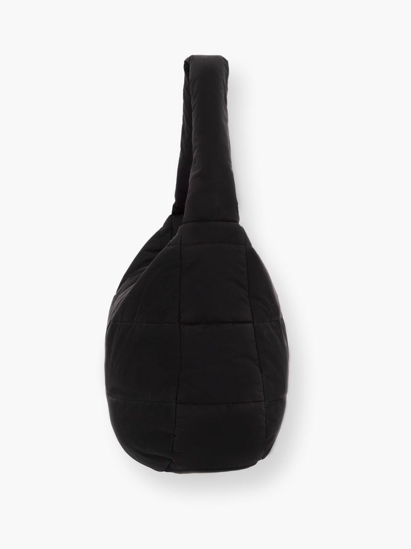 Quilted Puffer Bag - Black