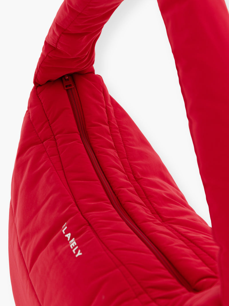 Quilted Puffer Bag - Red
