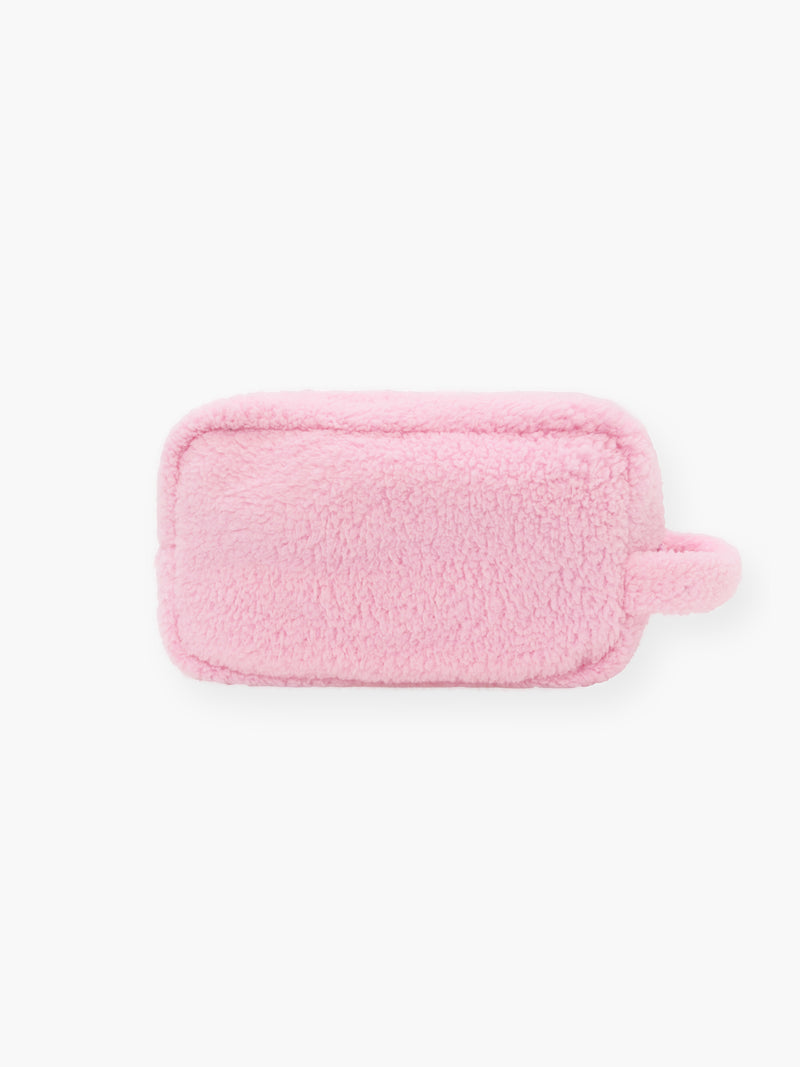 Rosie Fluffy Makeup Bag - Pale Pink