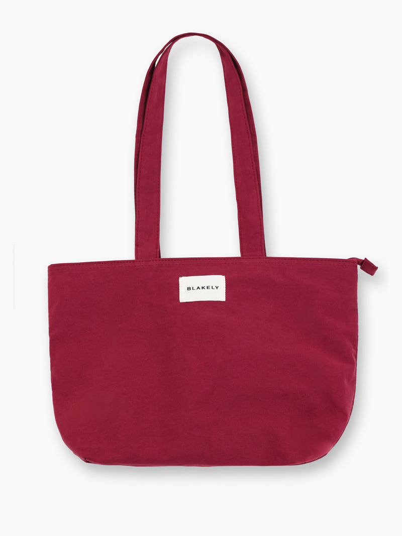 Blakely Mini Summer Tote Bag - Wine Red