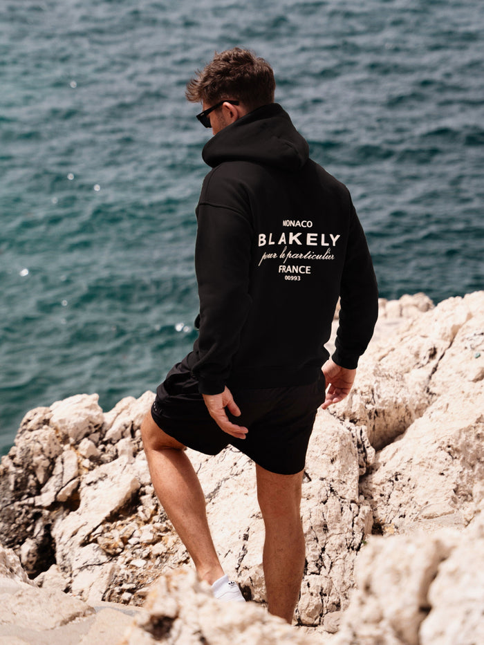 Monaco Relaxed Hoodie - Black
