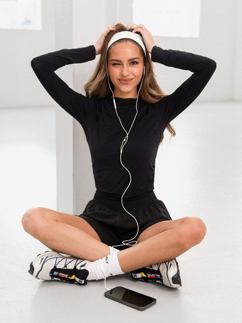 SculptForm Long Sleeve Top - Black