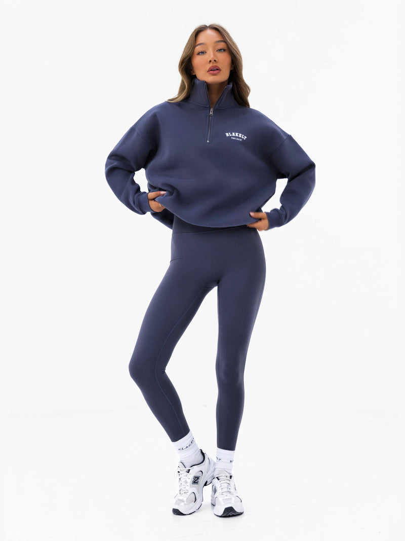 Heritage 1/4 Zip Jumper - True Navy