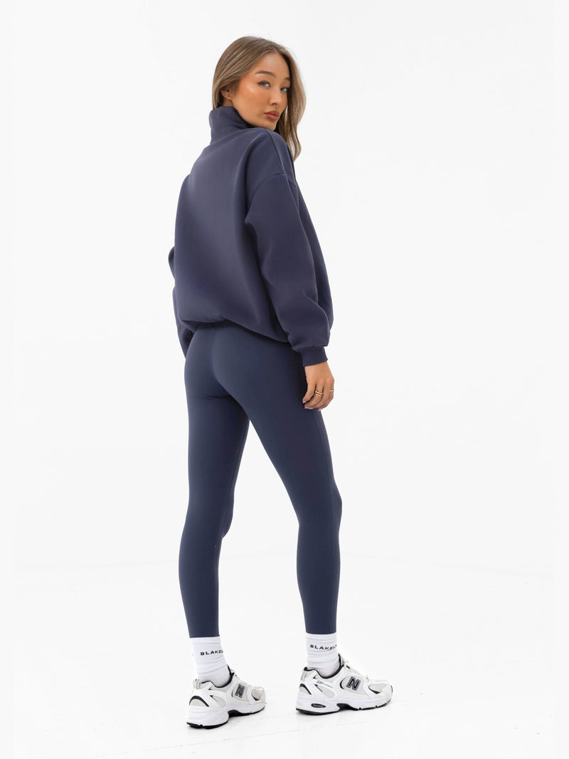 Heritage 1/4 Zip Jumper - True Navy