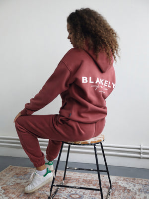 Signature Womens Relaxed Hoodie - Deep Berry