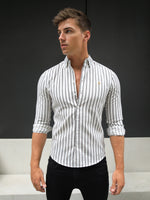 Savona Stripe Shirt - Brown