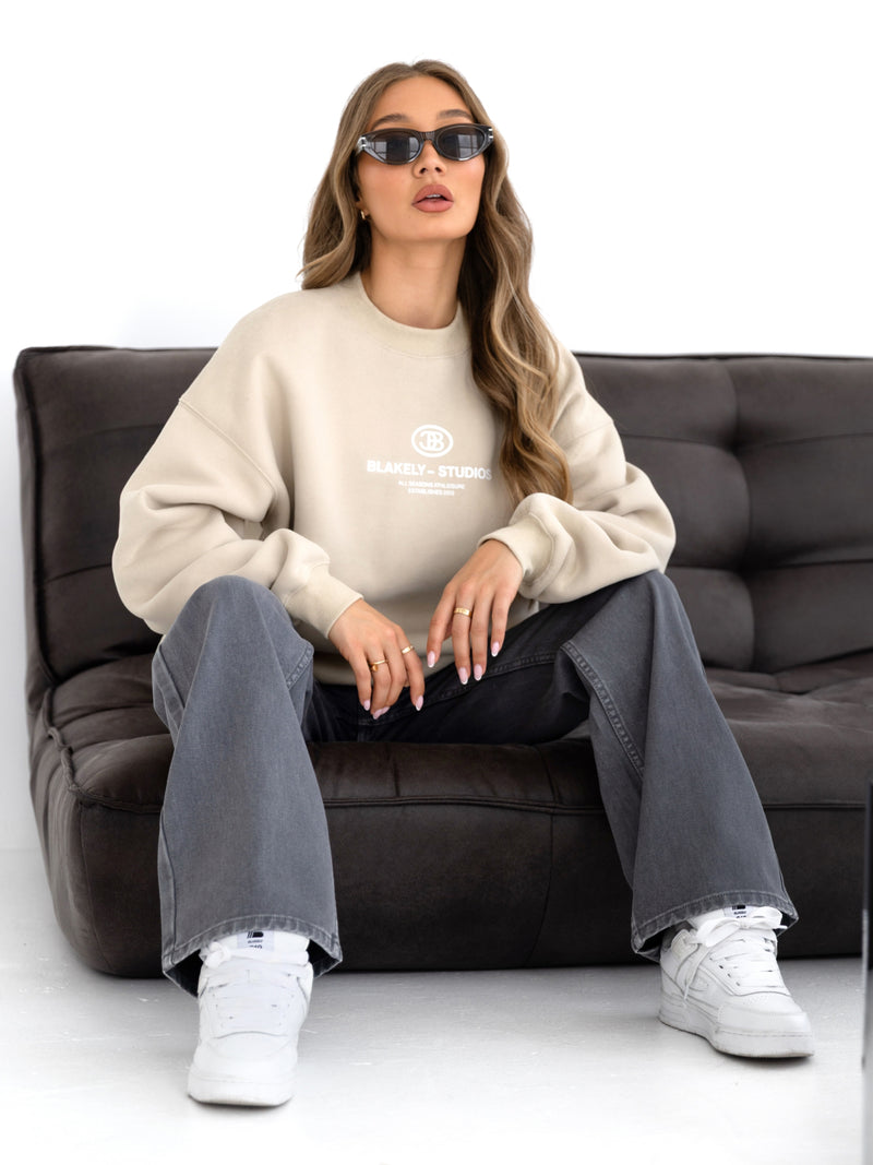 Madison Oversized Jumper - Dune
