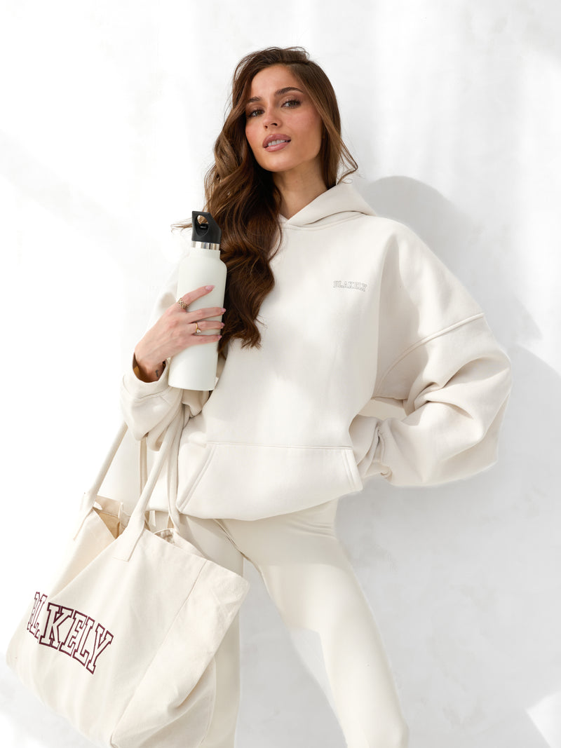 Outline Varsity Tote Bag - Natural