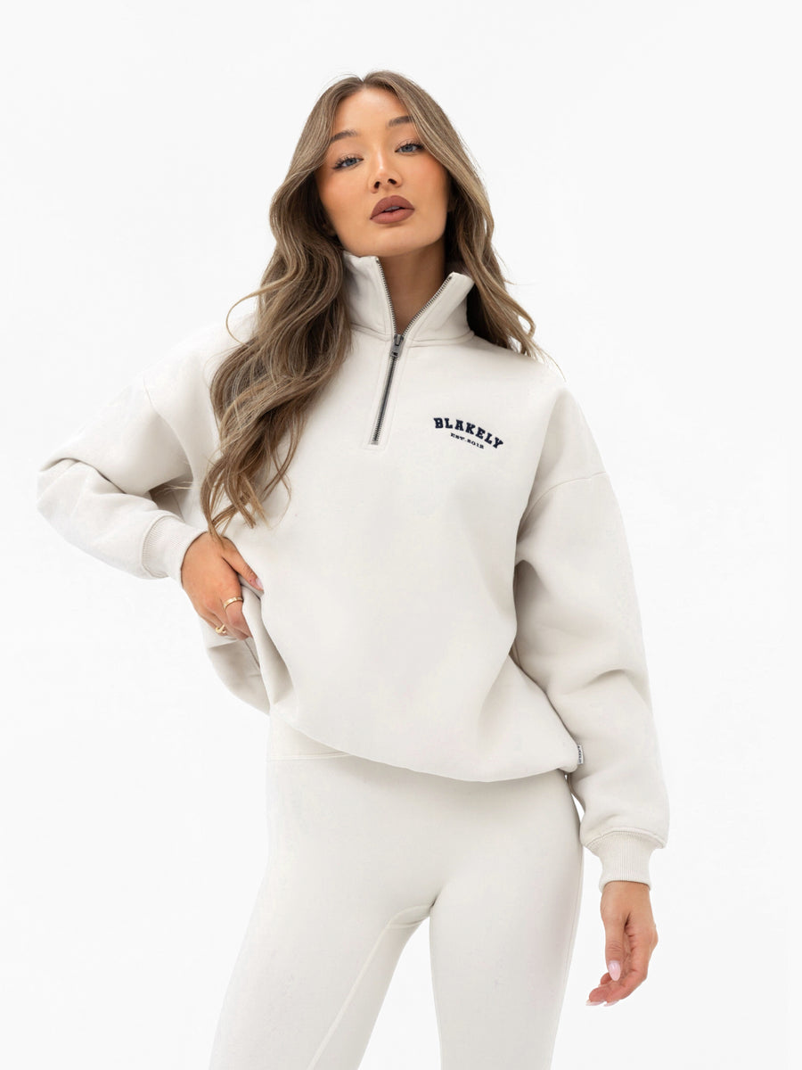 Buy Blakely Chalk Heritage 1/4 Zip Jumper | Free delivery on orders over £70