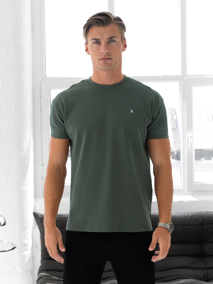 Conrad Relaxed Anchor T-Shirt - Pine Green
