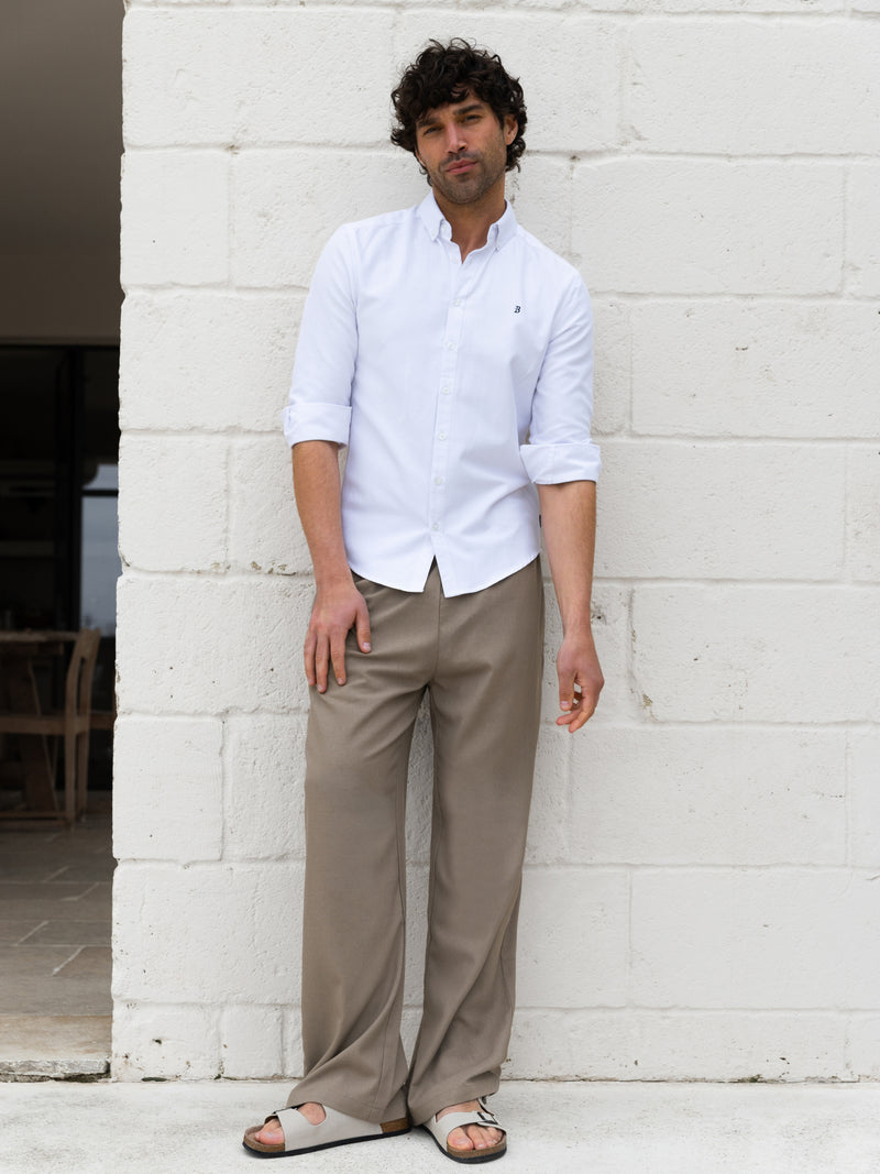 Conrad Long Sleeve Shirt - White