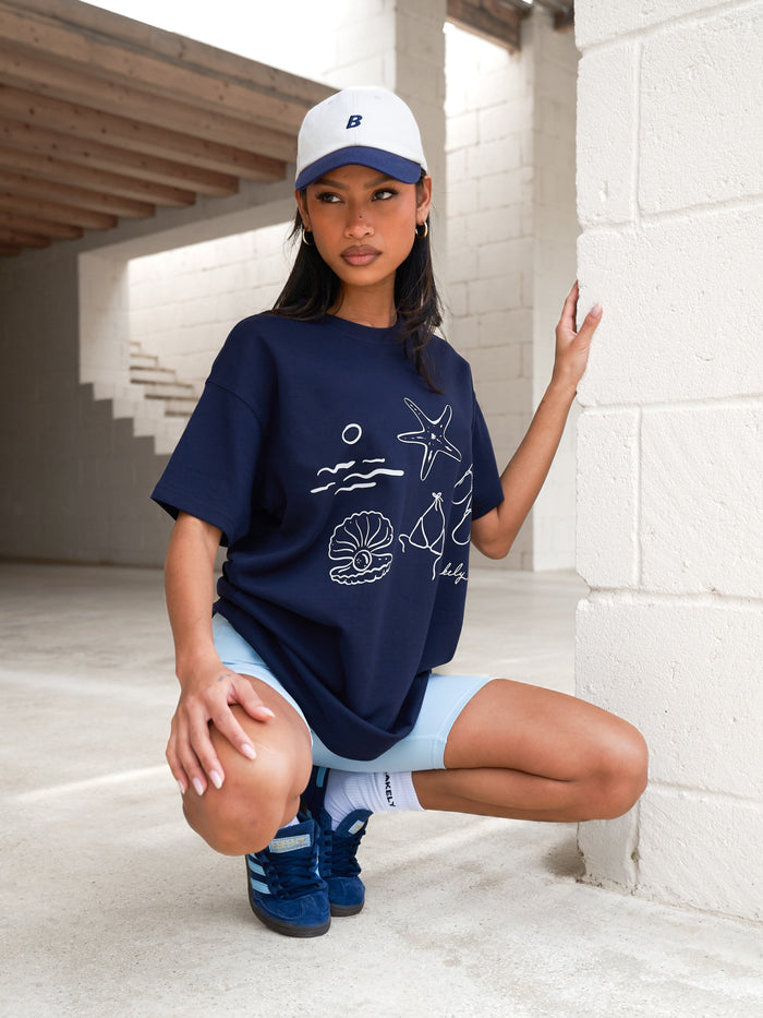 Mira Oversized T-Shirt - Dark Navy