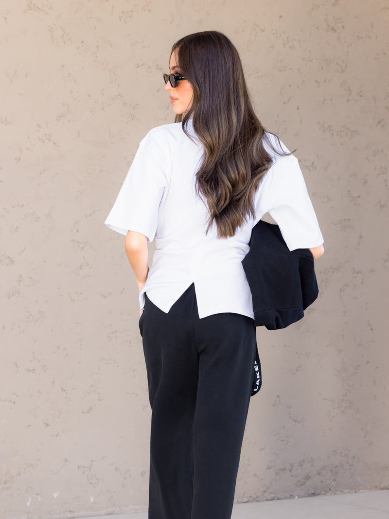 Emmy Cinched T-Shirt - Soft White