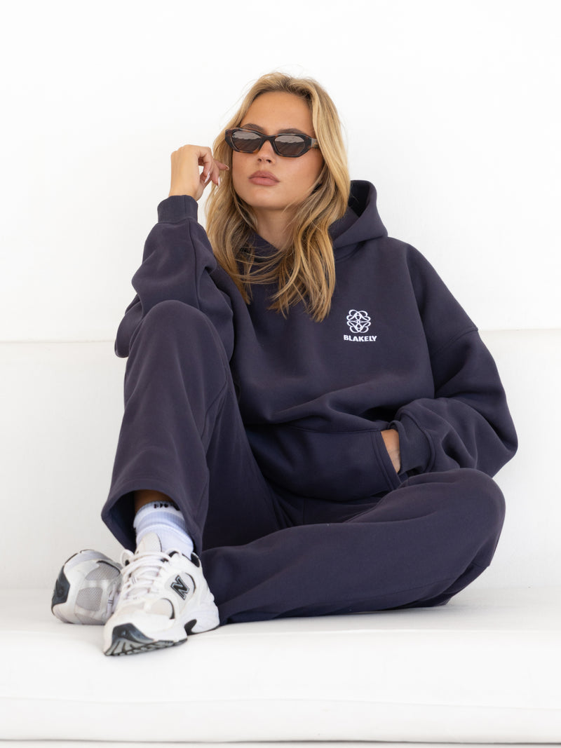 Iris Oversized Hoodie - True Navy