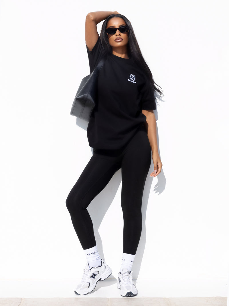 Iris Oversized T-Shirt - Black