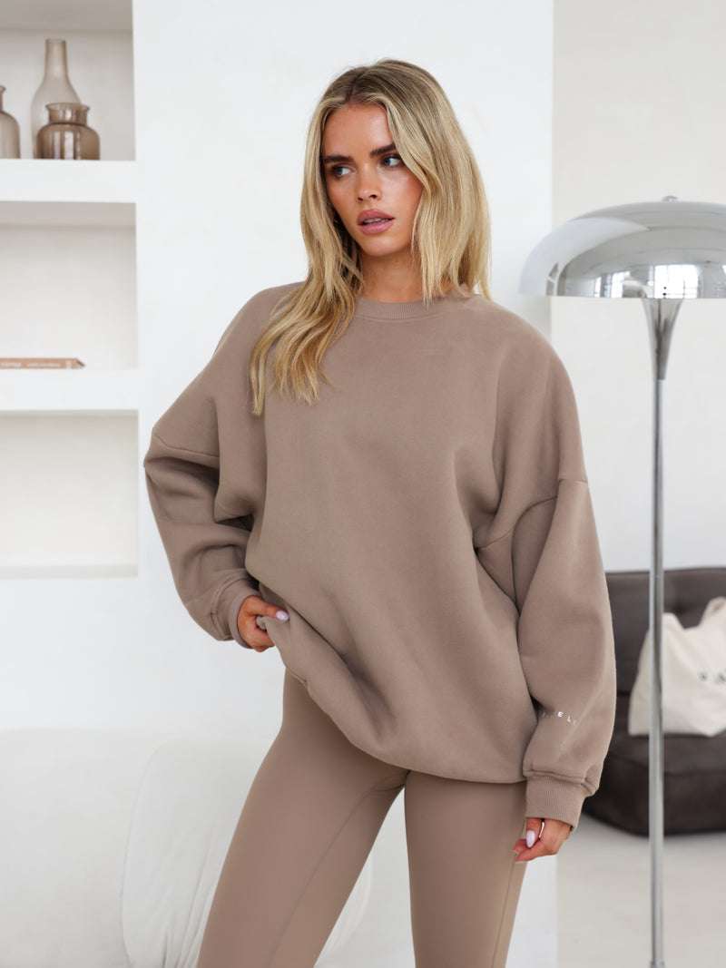 Isabel Oversized Jumper - Soft Brown
