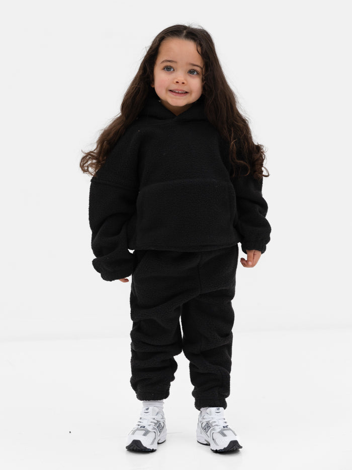 Mini Blakely Borg Sweatpants - Black