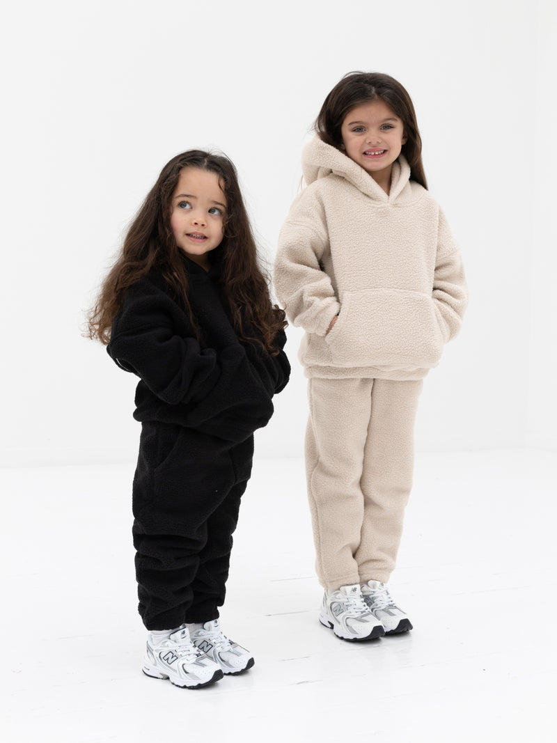Mini Blakely Borg Hoodie - Tan
