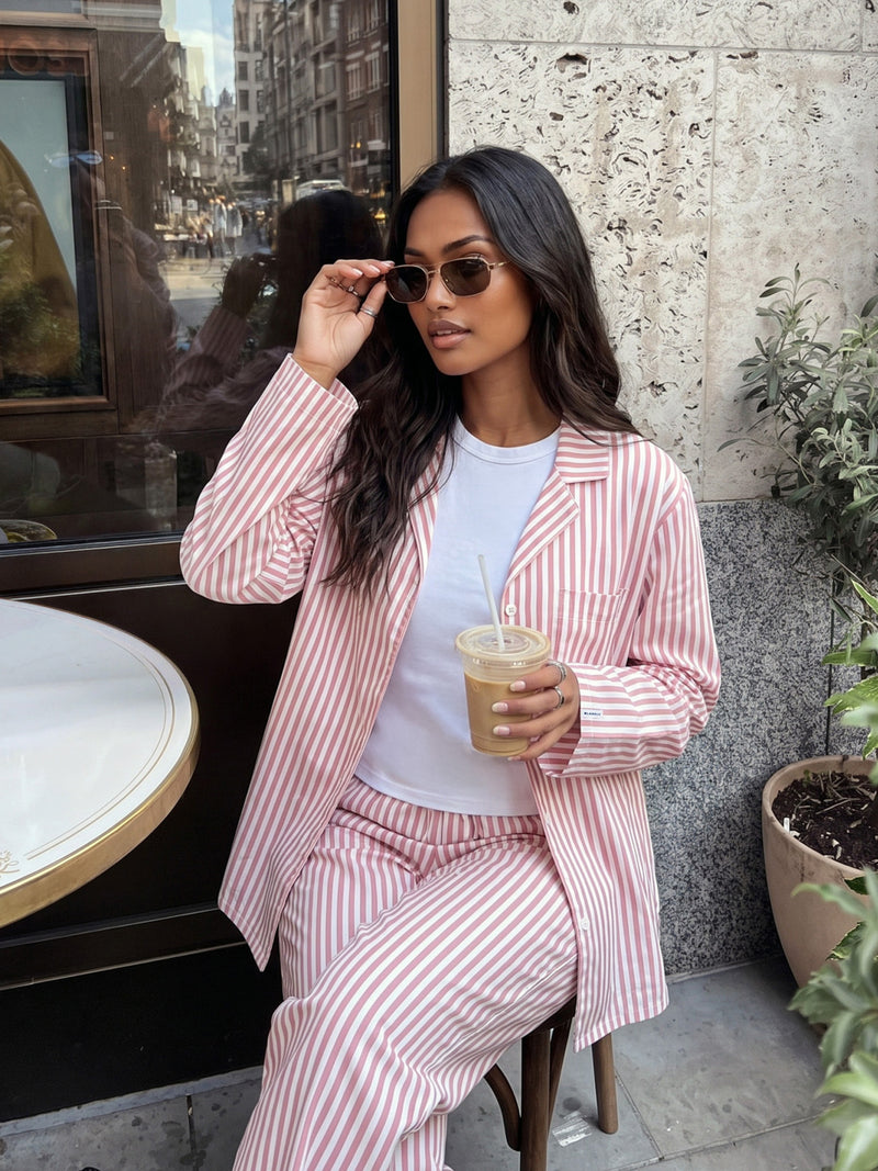 Suki Stripe Shirt - Red Stripe