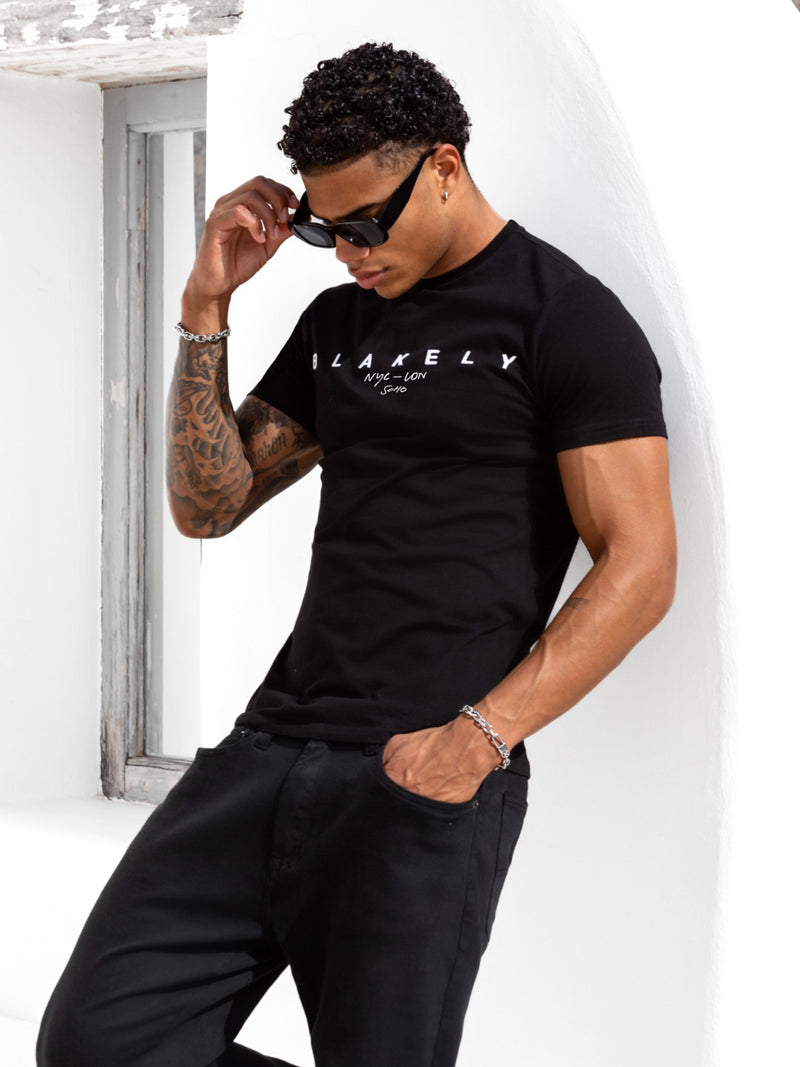 Soho Script T-Shirt - Black