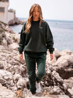 Riviera Initial Women's Jumper - Dark Green