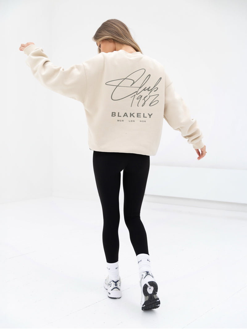 Club Oversized Jumper - Bone