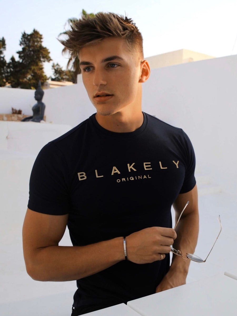 Buy Blakely Black Goldcross Mens T-Shirt | Free delivery on orders over ...