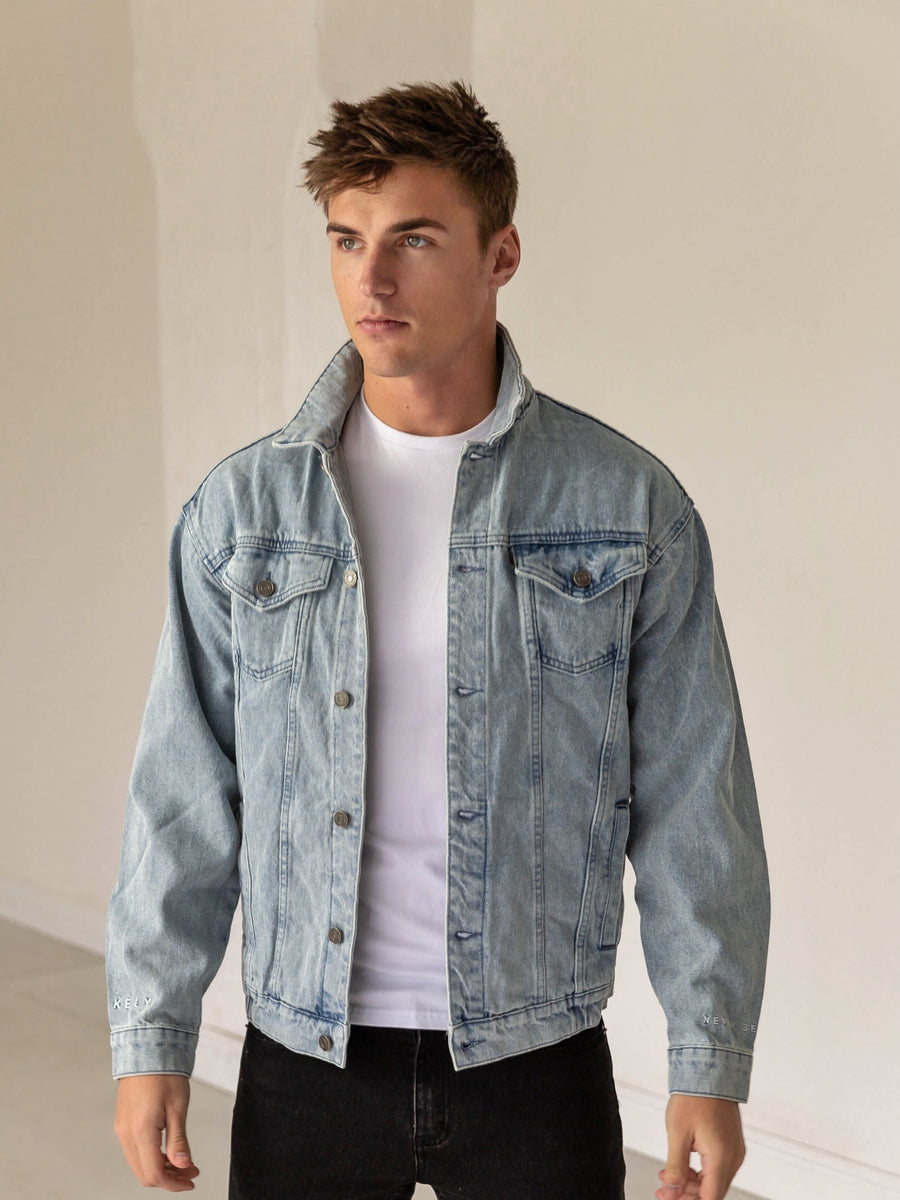 Blakely Clothing Greenwich Mens Blue Denim Jacket