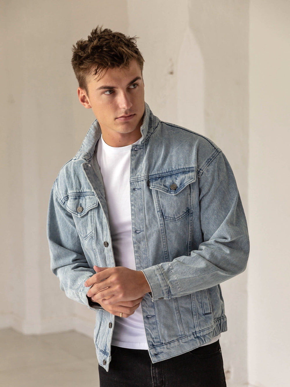 Blakely Clothing Greenwich Mens Blue Denim Jacket | Free delivery on ...