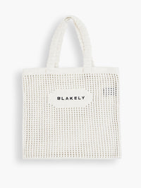 Crochet Tote Bag - Off White
