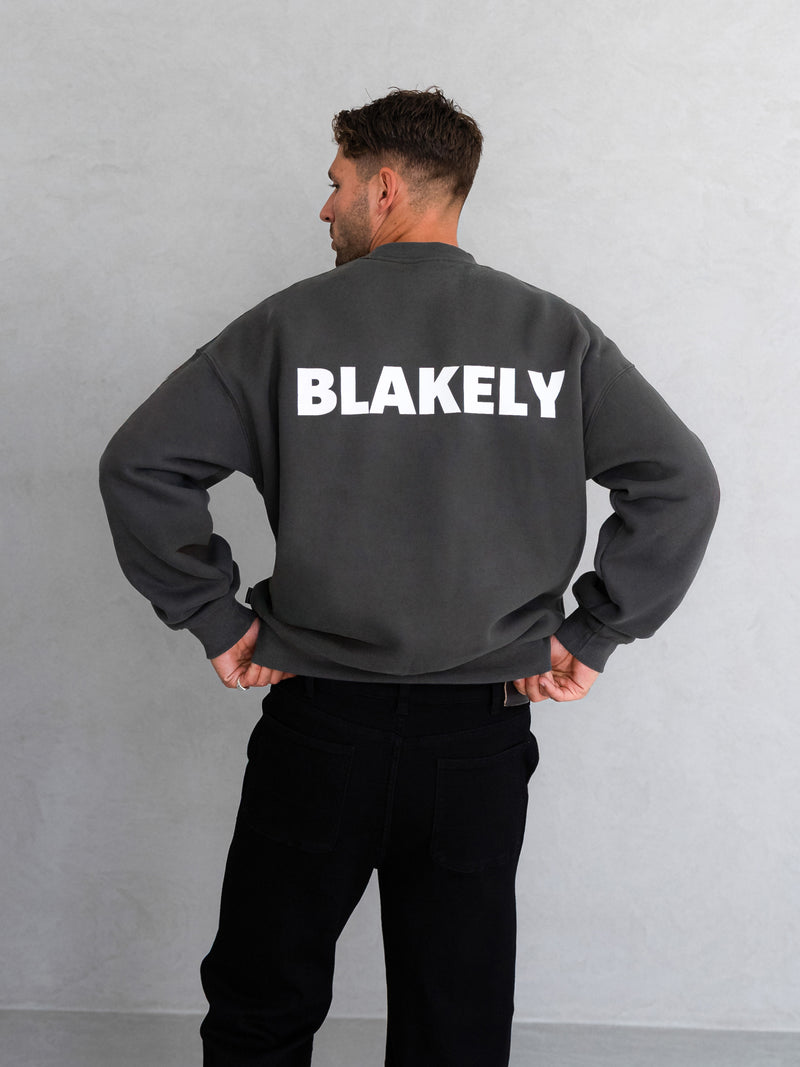 Declan Relaxed Jumper - Khaki Grey