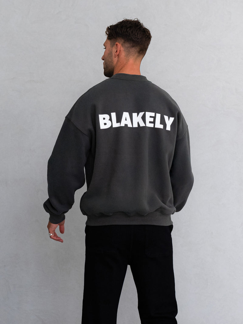 Declan Relaxed Jumper - Khaki Grey