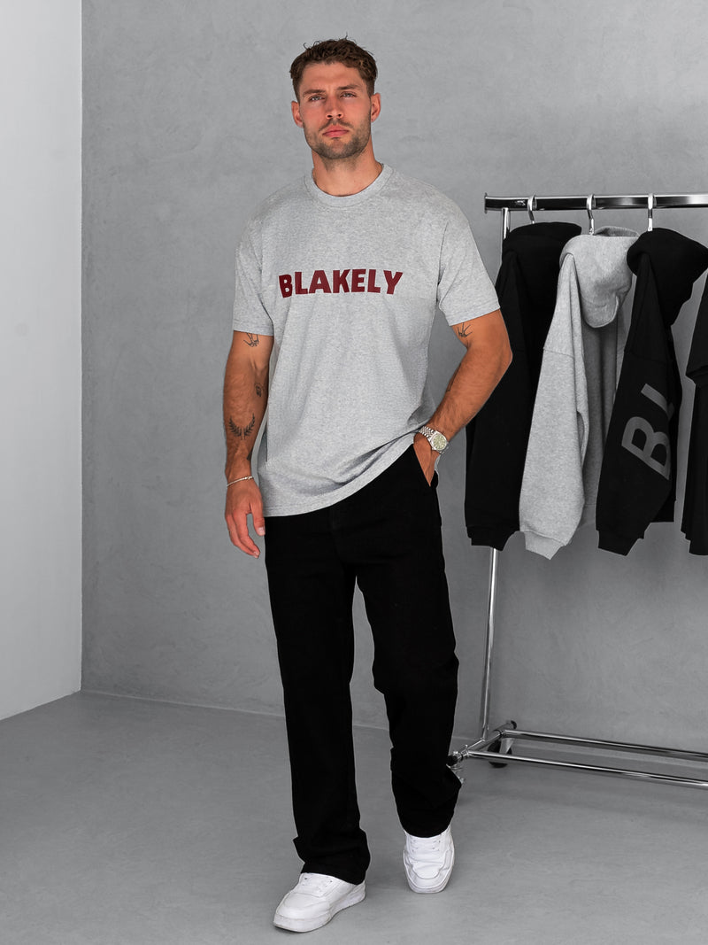 Raife Relaxed T-Shirt - Marl Grey