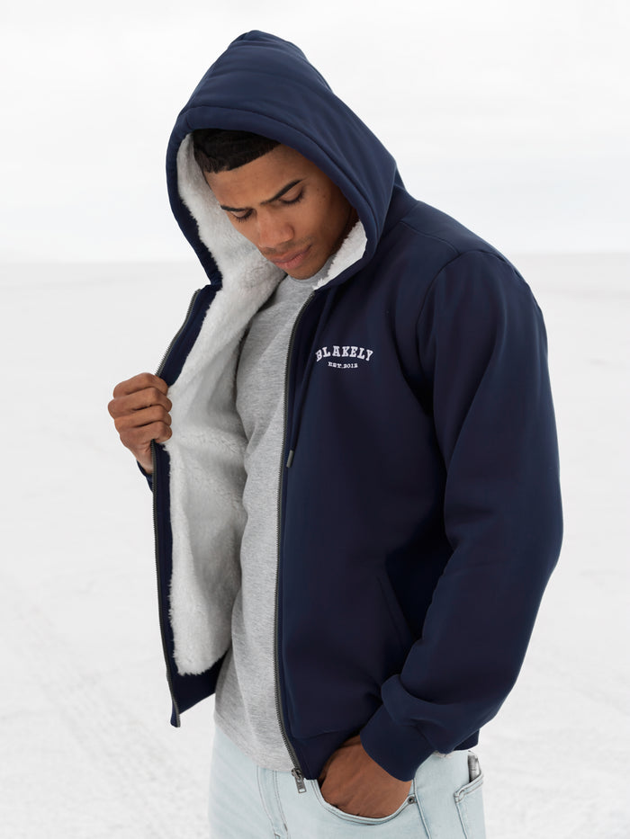 Heritage Zip Up Hoodie - True Navy