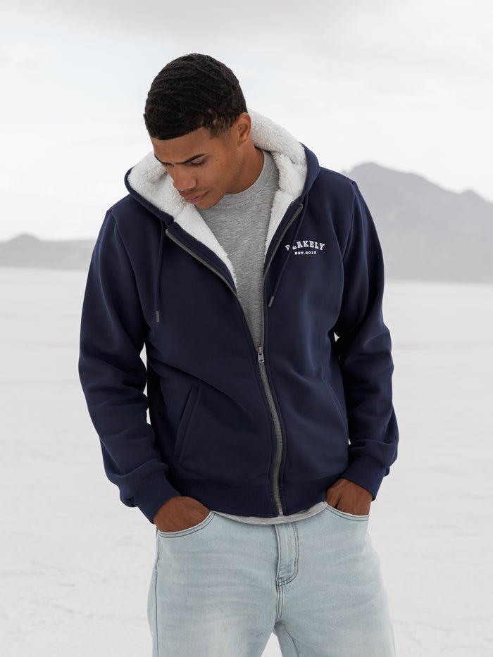 Heritage Zip Up Hoodie - True Navy
