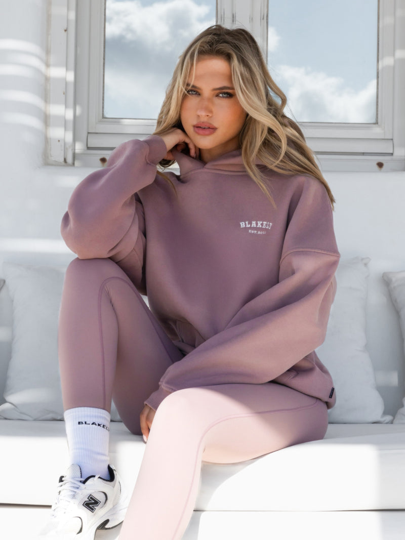 Heritage Oversized Hoodie - Dusty Pink