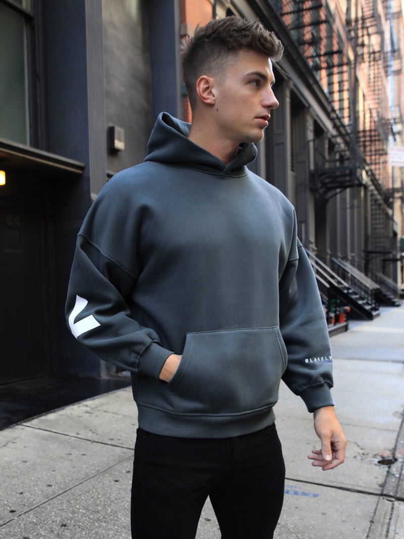 Idris Oversized Hoodie - Blue