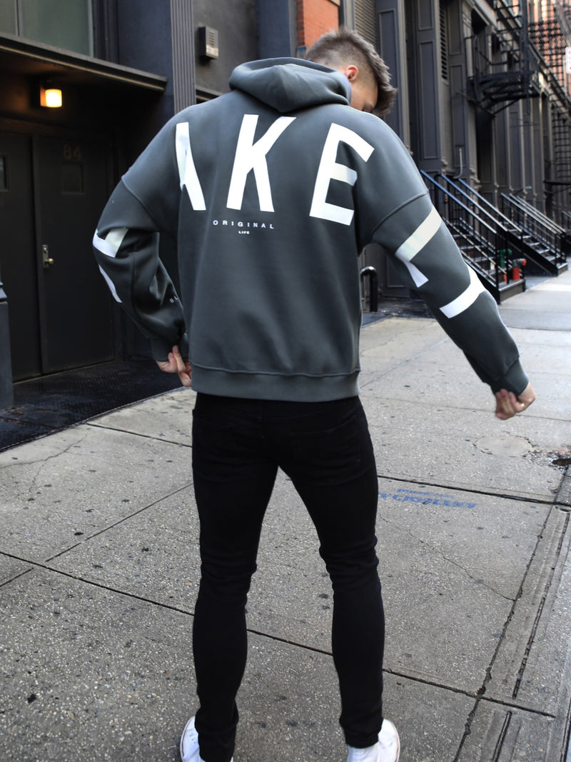 Idris Oversized Hoodie - Blue