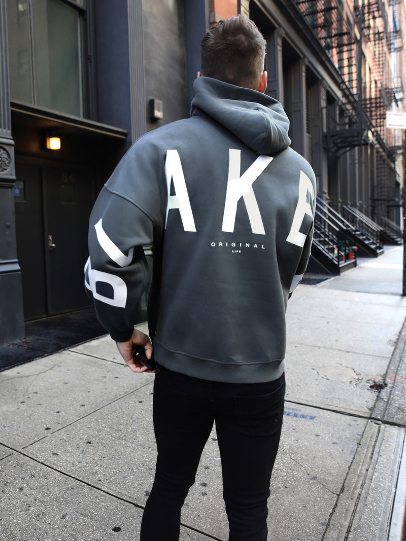 Idris Oversized Hoodie - Blue