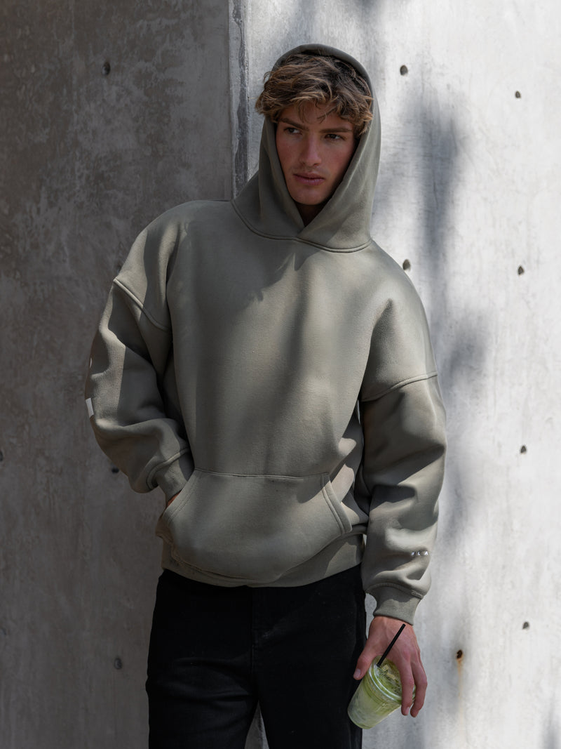 Idris Oversized Hoodie - Safari Green