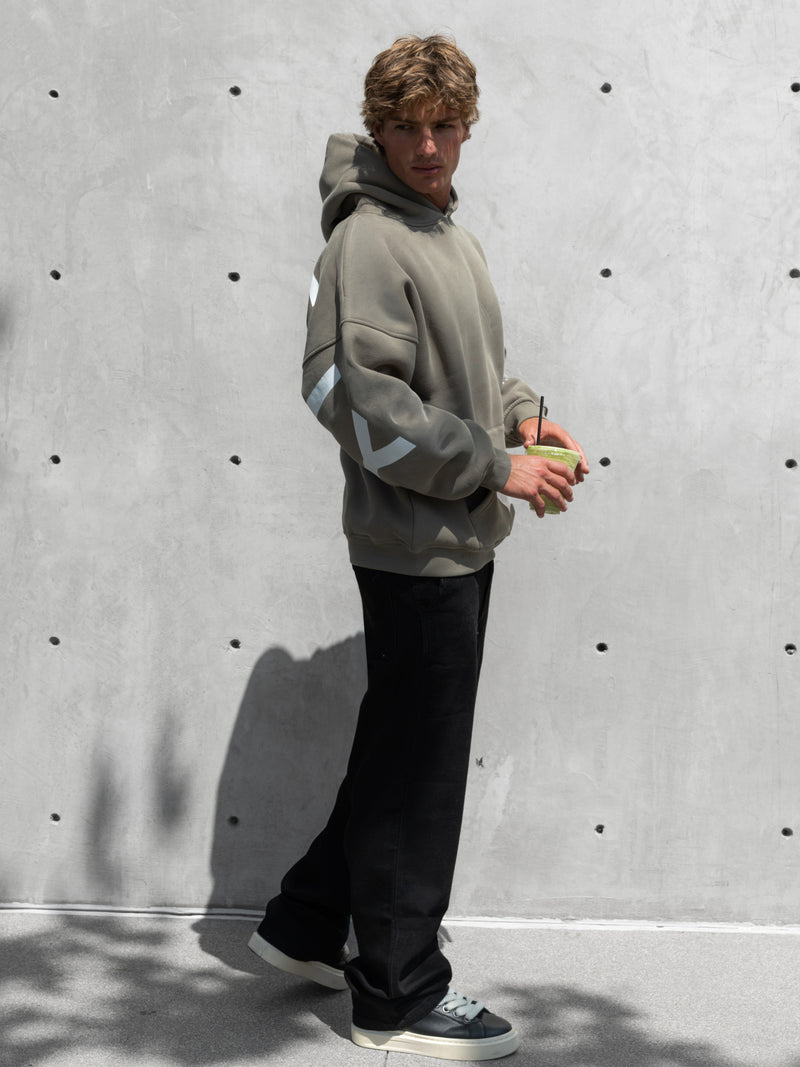 Idris Oversized Hoodie - Safari Green