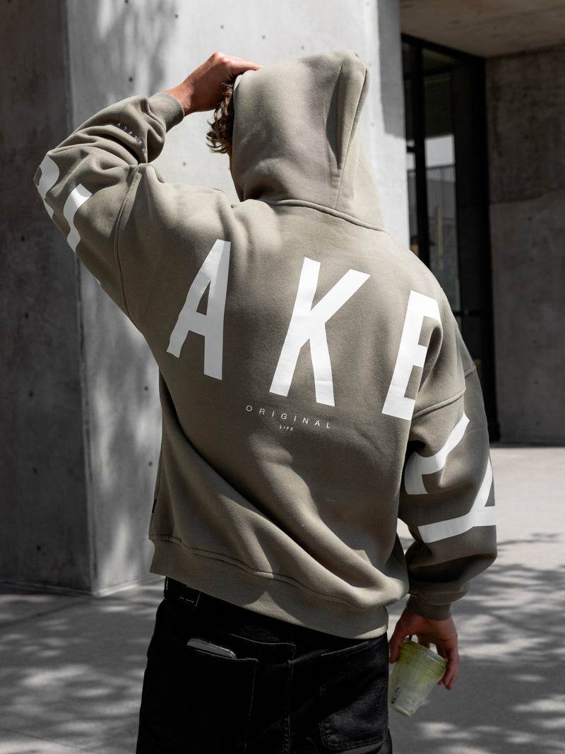 Idris Oversized Hoodie - Safari Green