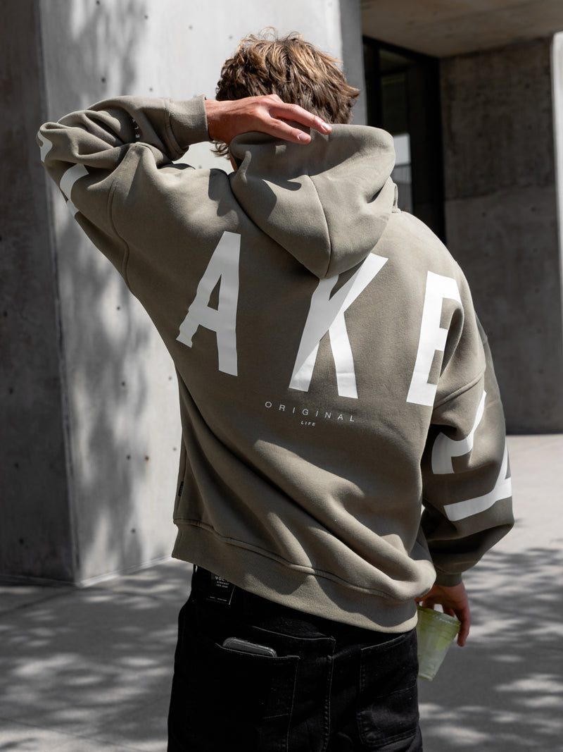 Idris Oversized Hoodie - Safari Green