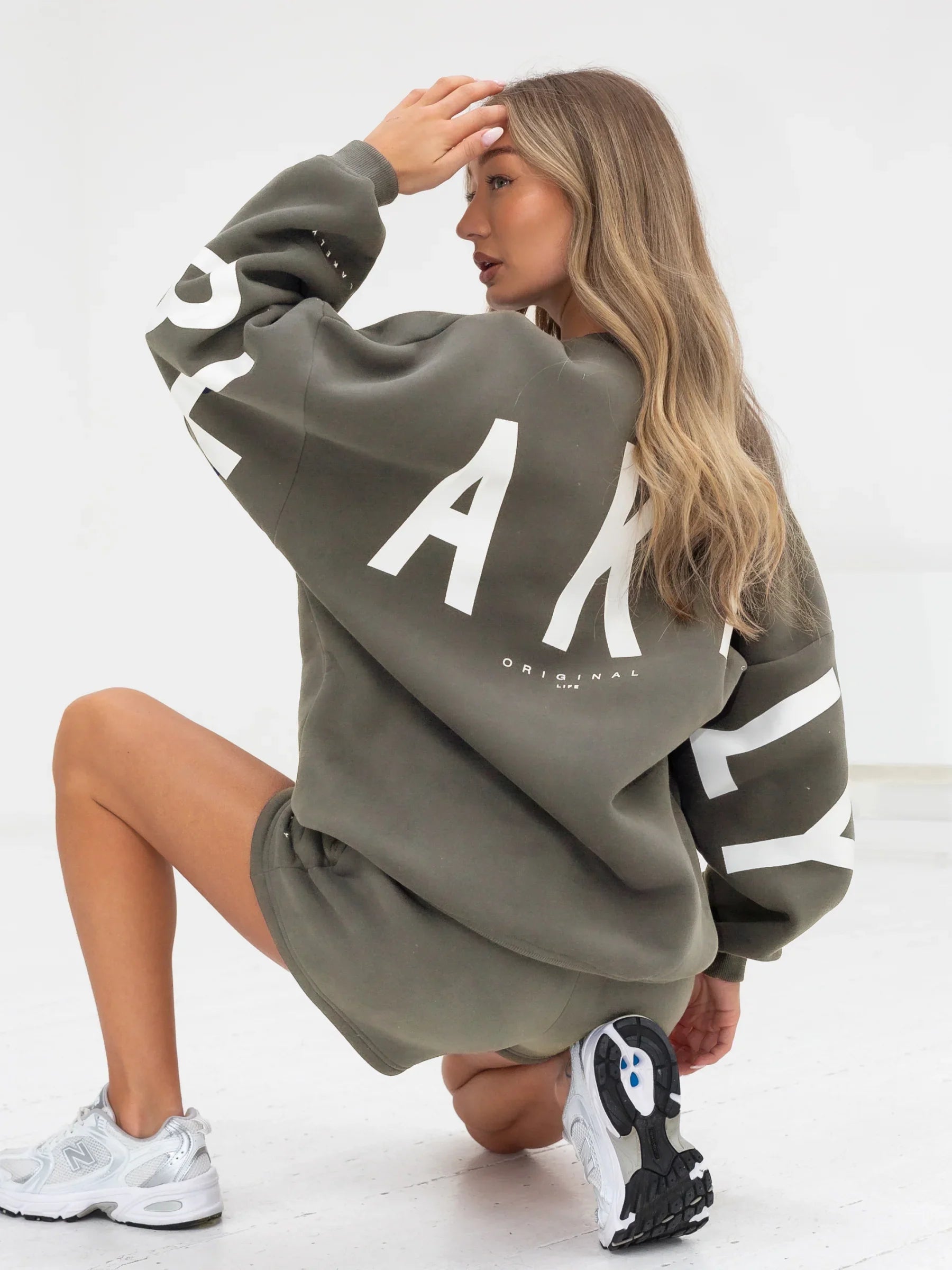 Mini Blakely Hoodie - Safari Green