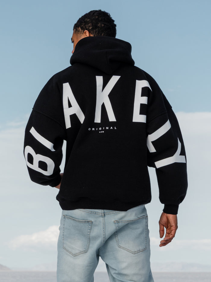 Idris Oversized Hoodie - Black