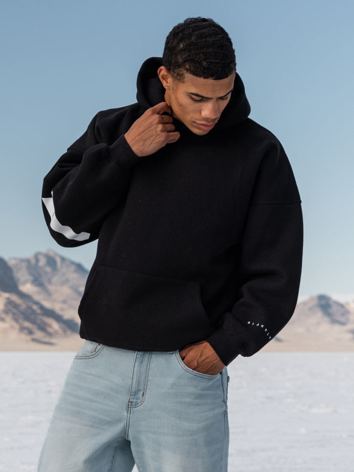 Idris Oversized Hoodie - Black