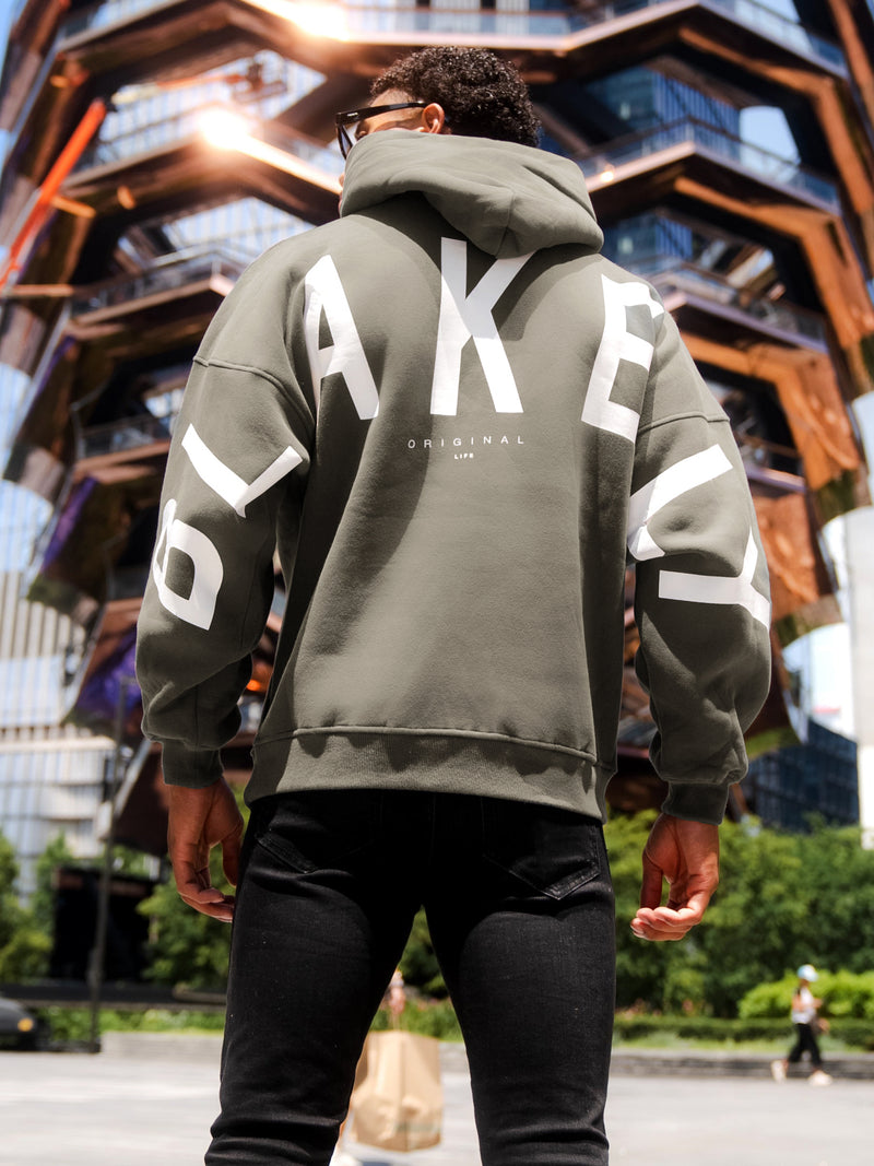 Idris Oversized Hoodie - Safari Green